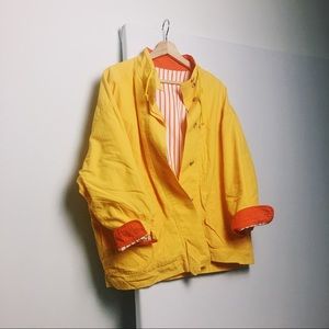 Reversible Bright Yellow and Orange Jacket